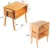 Import Bamboo Nightstand Stackable Side Table End Table Bedside Table from China
