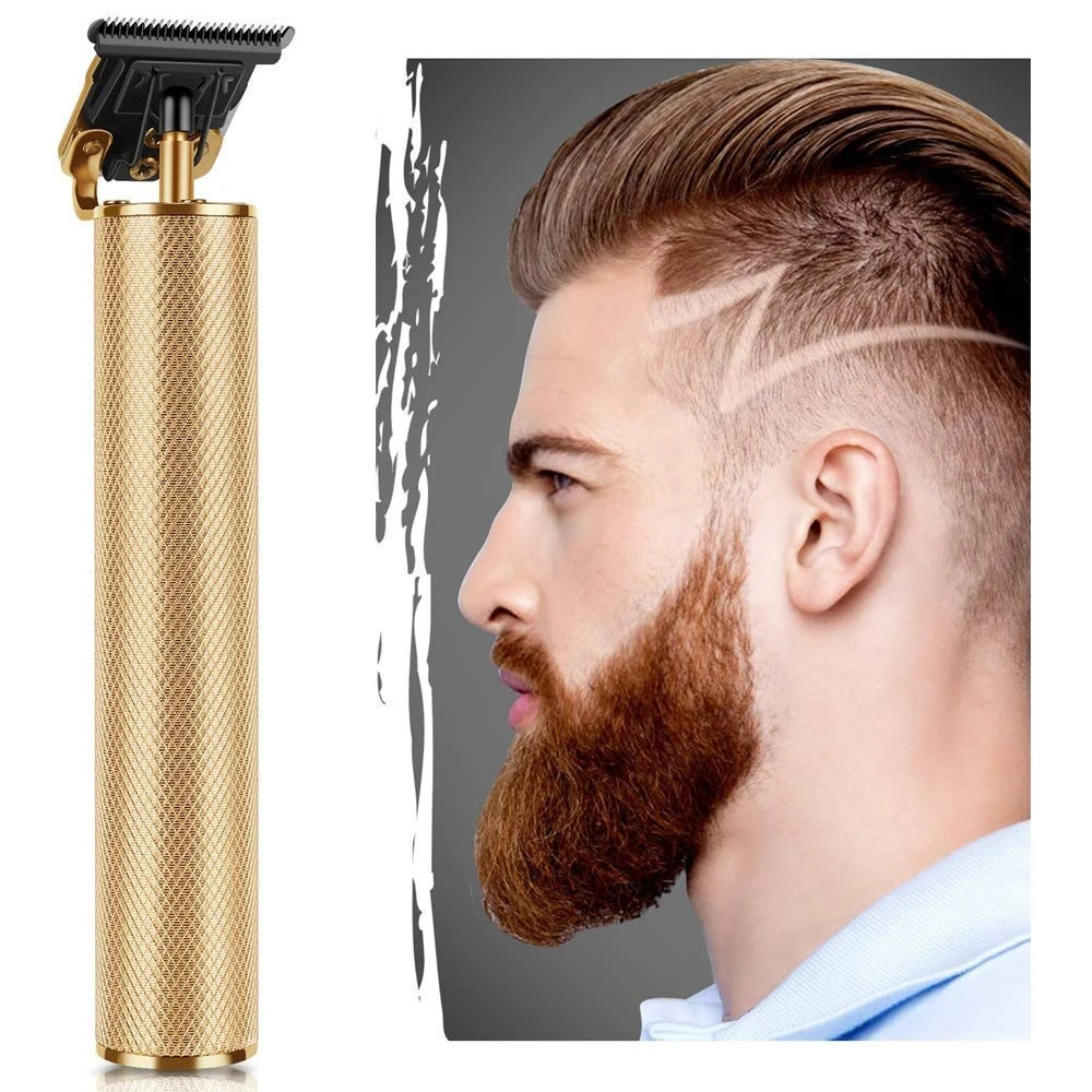 barber salon equipment new model gold color hair clippers mens hair trimmer T blade bald clippers