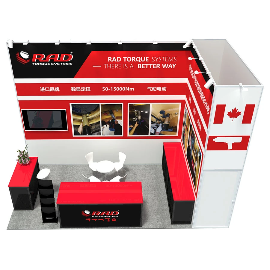 Bauma China Expo in Shanghai, Rent 20ft x 10ft Trade Show Tension Fabric Display Exhibition Booth