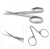 Import Beauty blend F-8003 Makeup Tools Stainless steel Beauty scissors eyebrow scissors from China