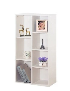Bedside bookcase display shelf storage with 9 cubes cabinet
