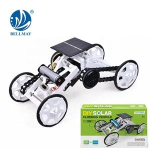 Bemay Toy Multifunctional DIY Kid Solar System Kids Power Toy Four-wheel Drive Climbing Car with Screwdriver Kit