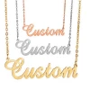 Best selling stainless steel gold plated custom name necklace for women