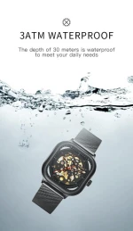 Biden private label watch square watches men luxury brand  automatic mechanical watch for men waterproof relogil masculino