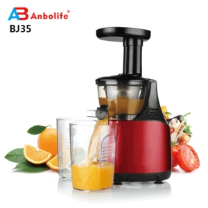 Big mouth Slow Masticating Juicer Extractor Compact Cold Press Juicer Machine with Portable Handle/Quiet Motor/slow juicer