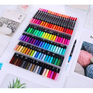 Black 100 color Art Markers Brush Marker Pens Set Black  color Marker pen color pen stock pen