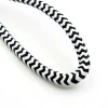 black and white round strap fashion draw cords