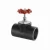 Import black color hdpe material lift stop valve with SS handwheel from China