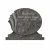 Import Black Granite European Headstone Monument Tombstone with Custom Design from China