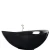 Import black natural stone freestanding bathtub for sale from China