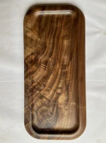 Black Walnut Solid Wood Rectangular Tableware wooden Serving Tray plate platter Handcrafted Decorative Trays