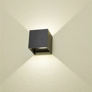 Black white housing 2700 3000 6000K 10w surface mounted outdoor adjustable led wall lamp