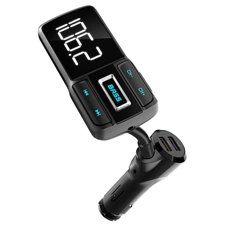 Bluetooth Handsfree Car Kit FM Dual Transmitter USB 5V 3.4A Car Charging vehicle FM Modulator
