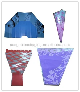 BOPP flower sleeves/Shaped flower sheet/Colorful flower packaging film