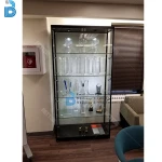 Boutique glass showcase display cabinet aluminum glass cabinet