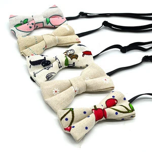 Bow ties For Children Baby Neckwear Adjustable Tuxedo Boys Girls Bow Tie For Party Causal Cotton Bowties