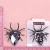 Import Brand Designer Black Spider Large Glass Wedding Jewelry Brooches Crystal Insects Scarf Clips Hijab Pins Brooches from China