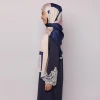 brand scarf matte satin silk hijab digital print shawls custom design tudung