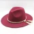 Import British woolen hat fringed pearl retro formal hat from China