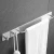 Import brushed nickel 304 stainless steel adhesive towel bar with hooks from China