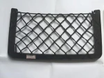 Bus coach seat back magazine pocket plastic net