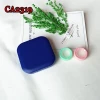 CA2319 simple solid square shape colorful contact lens cases