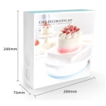Cake Decorating Kit Turntable 61 pcs Baking Set Turntable Cake Stand Bake Kit Piping Sets with Icing Tips