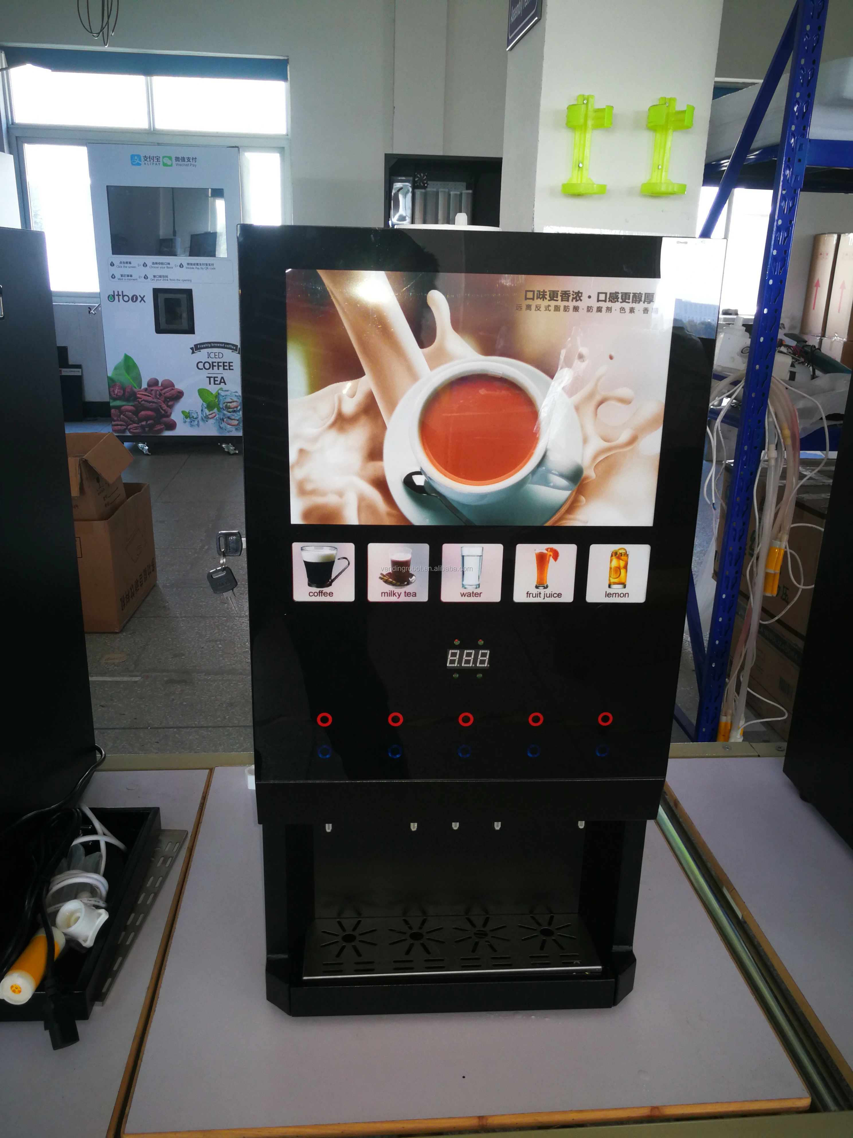 cappuccino coffee vending machine  coffee with cream hot chocolate vending machine  WF1-404B