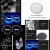 Import Car LED car logo cup light stand USB charging waterproof bottle mat atmosphere lamp coaster from China