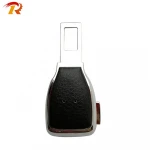 Car Logo Metal and Leather Extender Safety Seat Belt Buckle