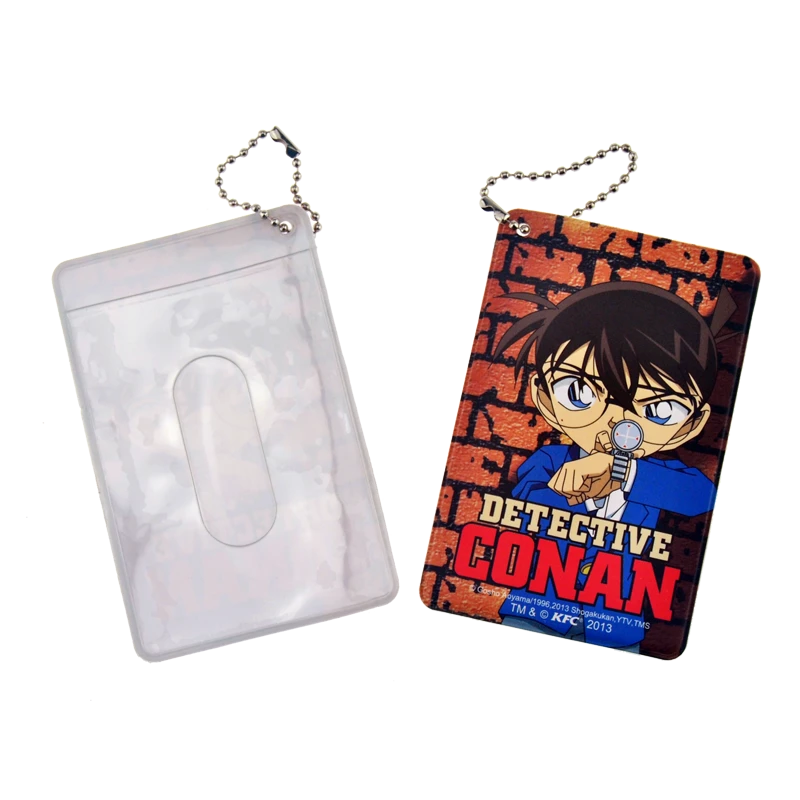Cartoon plastic card holder with a handle chain