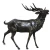 Import Casting metal craft animal art statue bronze elk sculpture from China