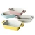Import Ceramic bowl with tow handle ,OEM designs logos tableware stoneware printed serving bowls from China