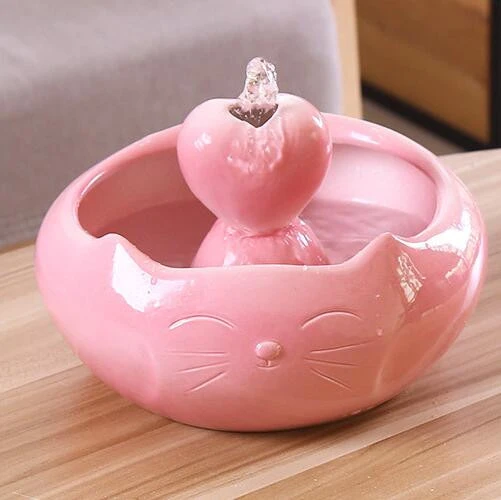 Ceramic collapsible automatic pet water feeder electricity smart fountain pet dog water bowl
