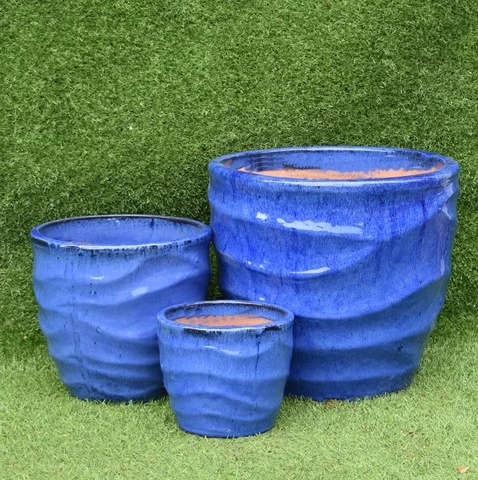 Ceramic Flower Pot Planters Flowing Glaze Plant Container Planter Bonsai Pot Large Atlantic Pot