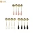 Import Ceramic handle stainless steel flower shape dessert tea small spoon from China
