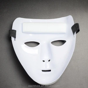 Cheap Classic PVC White Hip Hop Dancer Masquerade Halloween Party Mask