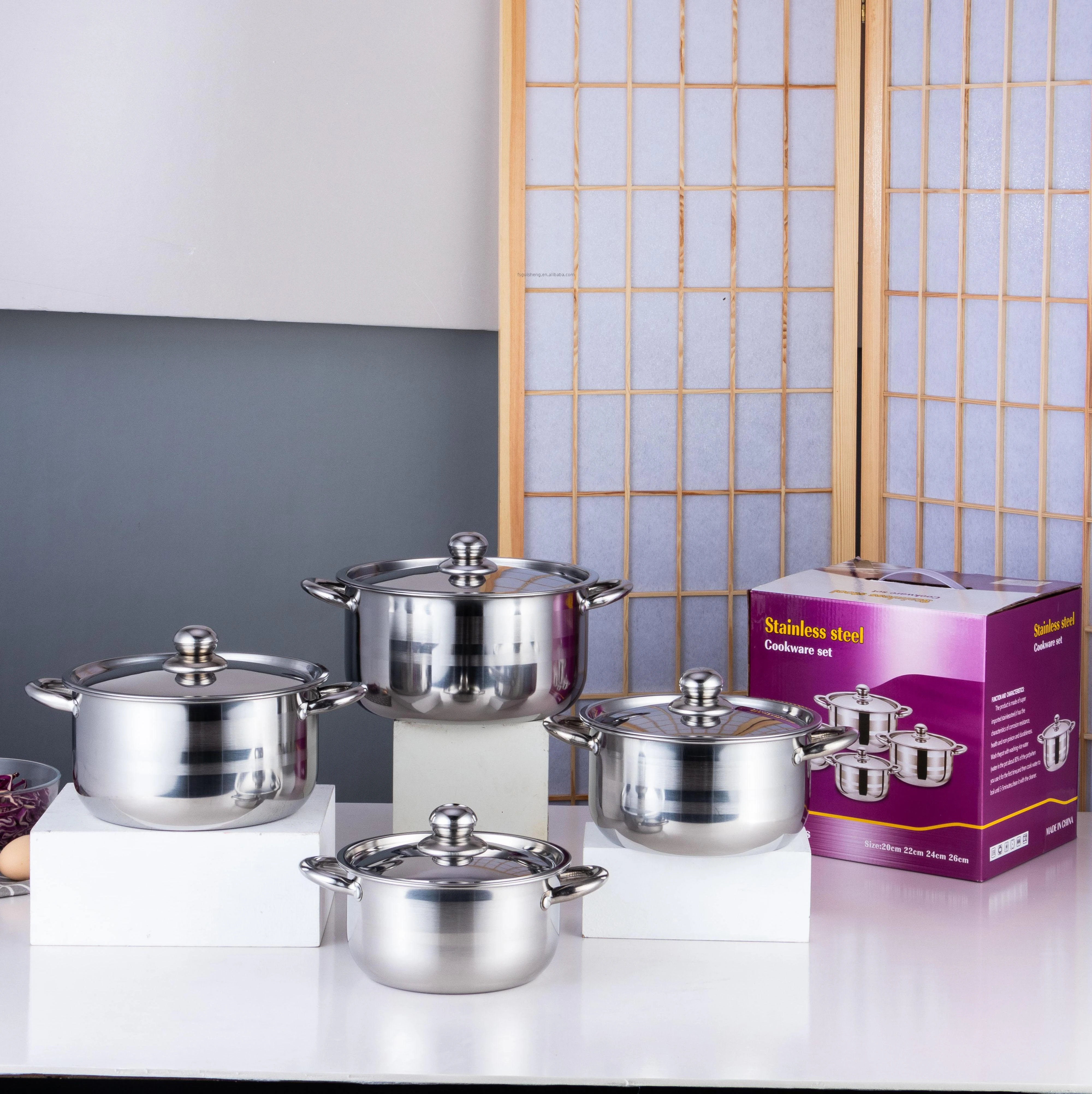 Cheap Factory Price qiaozhou pot low soup & stock pots large stainless with manufacturer