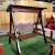 Import Cheap luxury holiday antique garden leisure 2 seater garden swing sets hanging wooden swing adults outdoor wooden patio swings from China