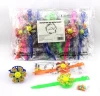 Cheap watch fan toys with candy in bag