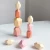 Children Wooden Colored Stone Stacking Game Building Block Kids Creative Educational Toys