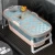 Import Children&#39;s Bath Tub Barrel Sweat Steaming Bathtub Plastic Folding Thicken Bathtub Home Sauna from China