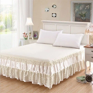 China factory latest model full fitted bed skirt