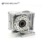 China factory NMRV40 series aluminium worm gearbox speed reducer for nema34 step motor or BLDC motor