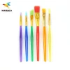China Factory Supply Color Art Brush with Plastic Handle