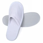 China factory white waffle terry personalized washable luxury custom disposable hotel slipper