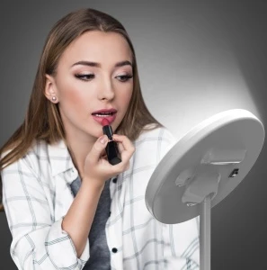 China Manufacturer Desktop Adjustable Dimmable Portable Touch Magnification Beautiful Charming Led Makeup Mirror