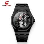 China Supplier Custom Logo High Quality Quartz Watch luxury brand  service gold chain strap men wrist quartz watches