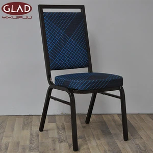 China Wholesale Cheap Luxury Stackable Rental Gold Metal Iron Steel Hotel Hall Banquet Chairs For Sale