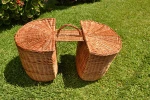 China Wholesale specialized wicker rear removable bicycle basket wicker bike basket